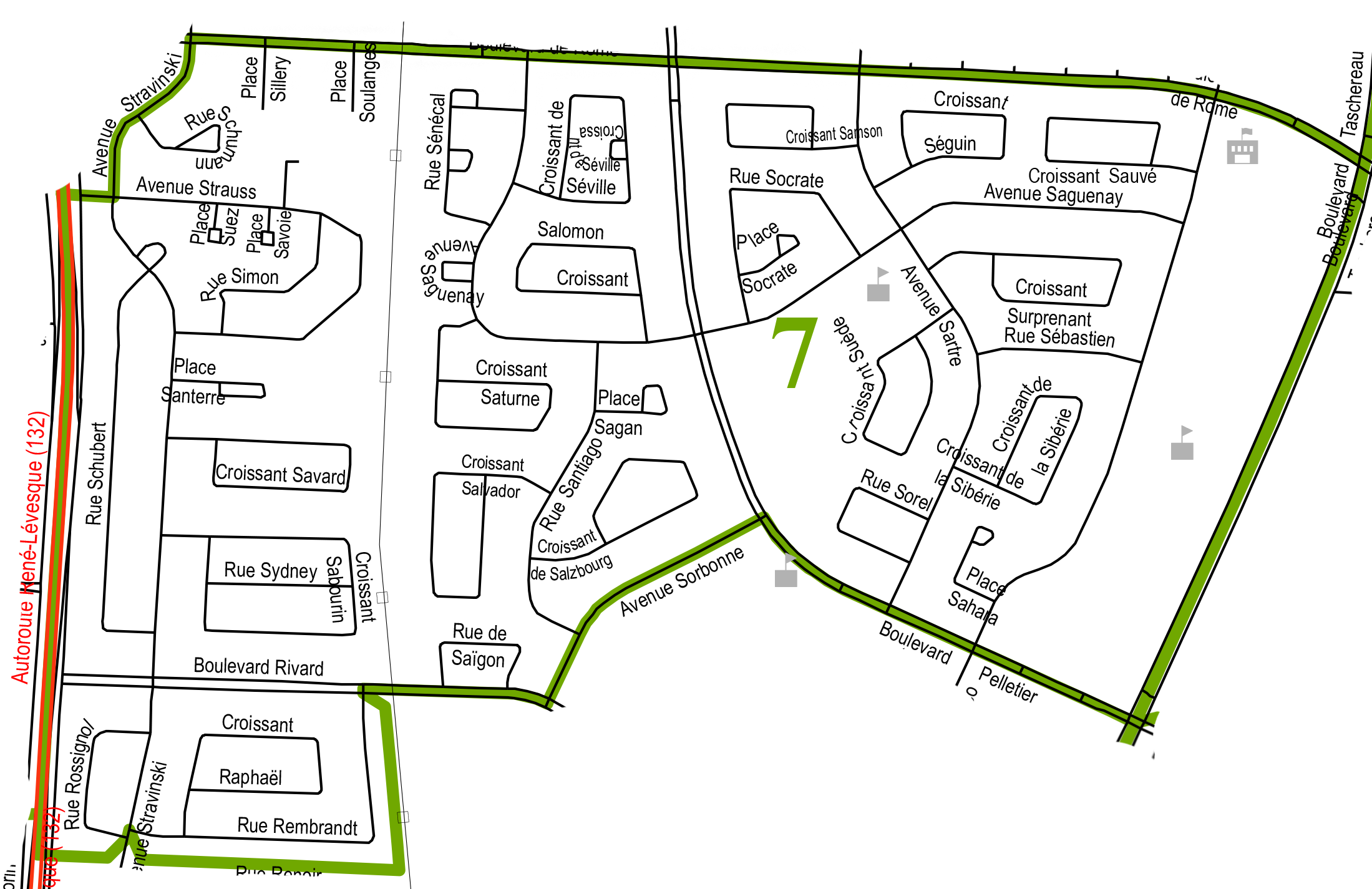 Carte-Districts-Électoraux-7r7 District 12 Brossard